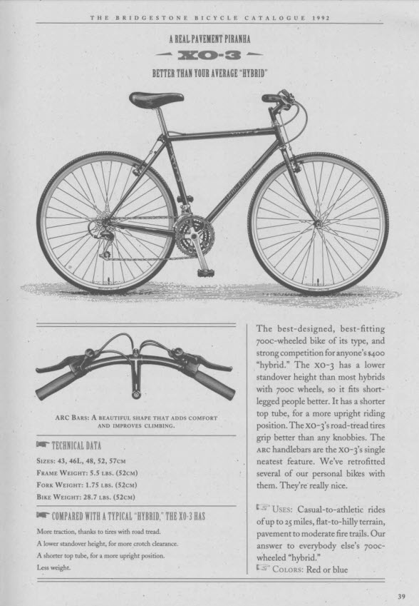 bridgestone xo 5 bicycle