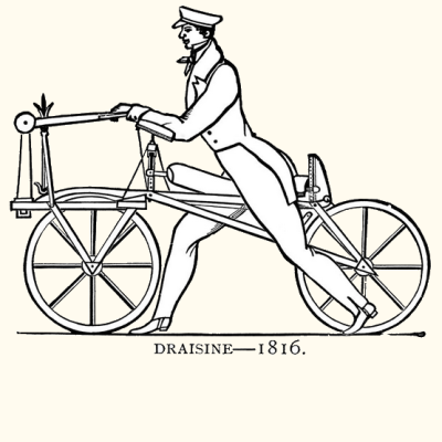 Where was the bicycle invented?
